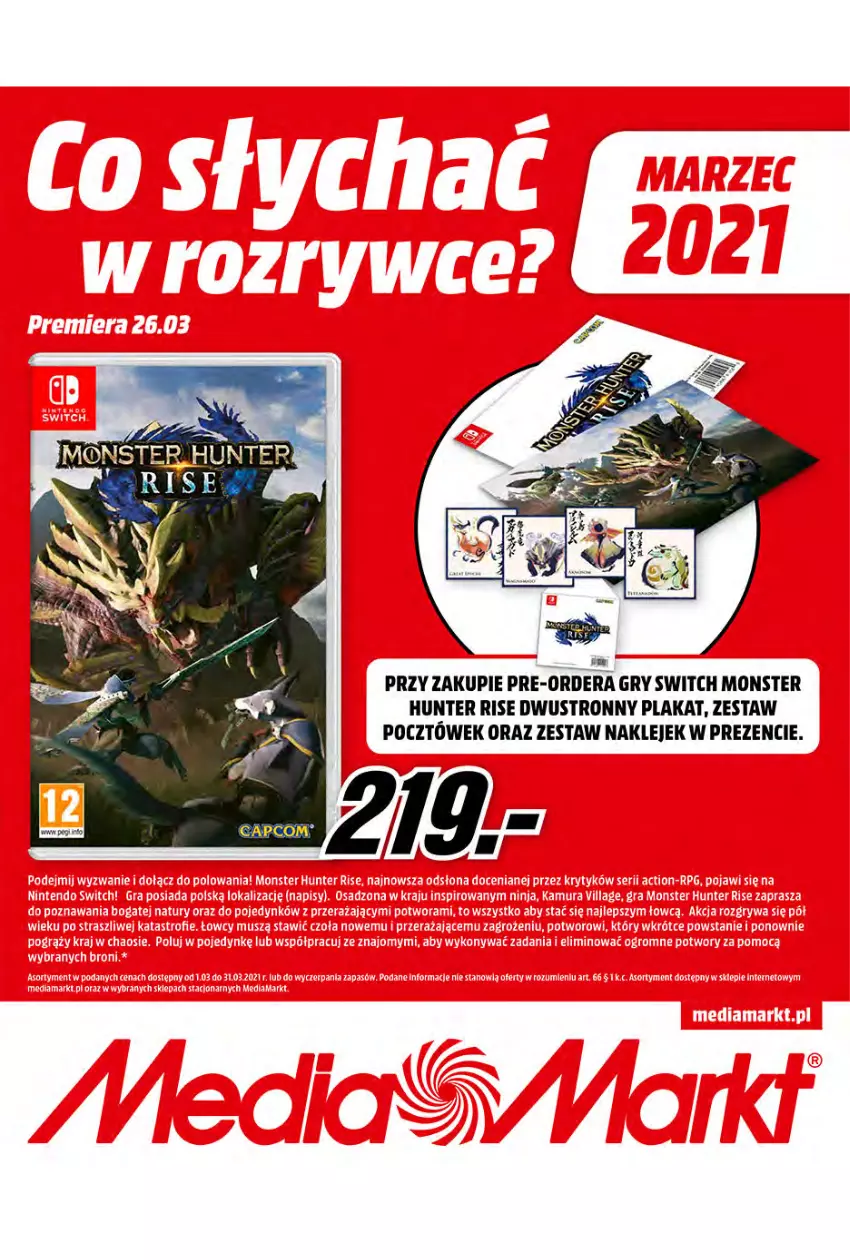 Gazetka promocyjna Media Markt - Promocje Marzec - ważna 10.03 do 31.03.2021 - strona 1 - produkty: Gry, Klej