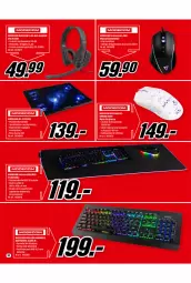 Gazetka promocyjna Media Markt - Promocje Marzec - Gazetka - ważna od 31.03 do 31.03.2021 - strona 10 - produkty: Gra, Przewód, Słuchawki, Mysz, Podkład, Fa
