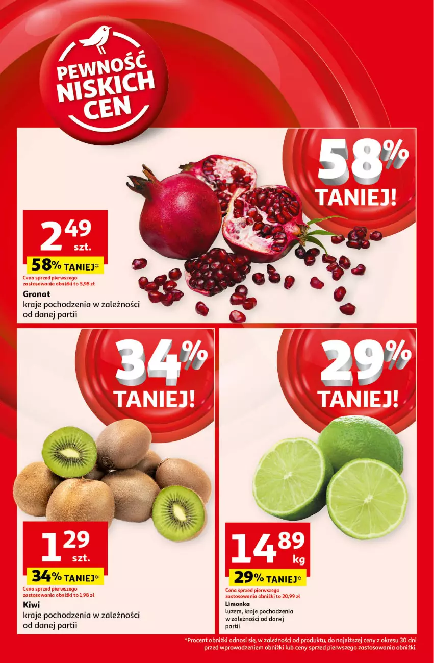 Gazetka promocyjna Auchan - Pewność Niskich Cen Hipermarket - ważna 19.09 do 25.09.2024 - strona 10 - produkty: Gra, Granat, Kiwi, Limonka