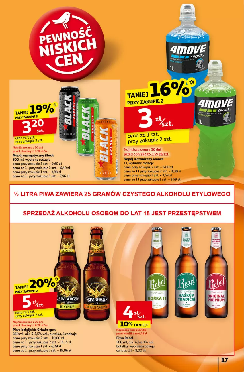 Gazetka promocyjna Auchan - Pewność Niskich Cen Hipermarket - ważna 19.09 do 25.09.2024 - strona 19 - produkty: Gra, Lack, LG, Napój, Napój energetyczny, Napój izotoniczny, Piwa, Piwo