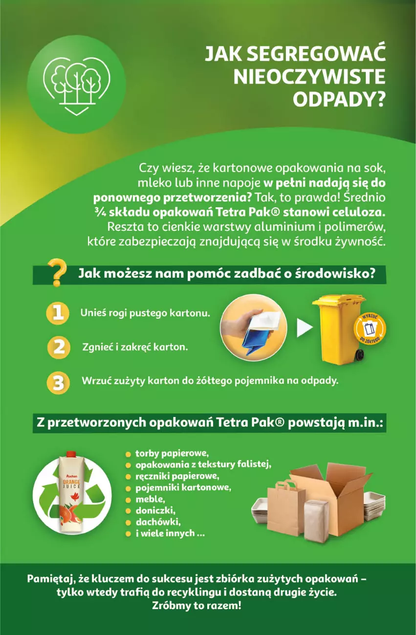 Gazetka promocyjna Auchan - Pewność Niskich Cen Hipermarket - ważna 19.09 do 25.09.2024 - strona 27 - produkty: Fa, Meble, Mięta, Mleko, Napoje, Papier, Piec, Pojemnik, Ręcznik, Ręczniki papierowe, Sok