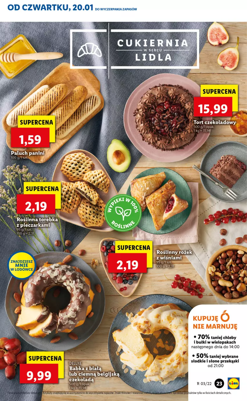 Gazetka promocyjna Lidl - GAZETKA - ważna 20.01 do 23.01.2022 - strona 23 - produkty: Babka, Chleb