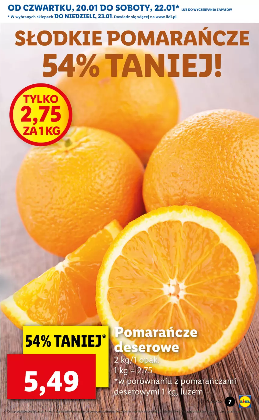 Gazetka promocyjna Lidl - GAZETKA - ważna 20.01 do 23.01.2022 - strona 7 - produkty: Pomarańcze, Por