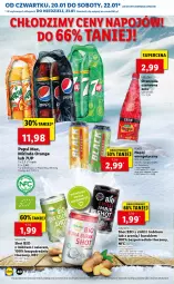 Gazetka promocyjna Lidl - GAZETKA - Gazetka - ważna od 23.01 do 23.01.2022 - strona 40 - produkty: Por, 7up, Pepsi max, Mirinda, Lack, Pepsi, Buraki, Mango, Imbir