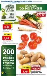 Gazetka promocyjna Lidl - GAZETKA - Gazetka - ważna od 23.01 do 23.01.2022 - strona 8 - produkty: Warzywa, Por, Ziemniaki, Pomidory, Miecz