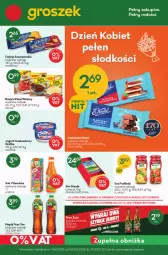 Gazetka promocyjna Groszek - Gazetka - ważna od 01.03 do 01.03.2022 - strona 1 - produkty: Sos, Sok, Ser, Gra, Inka, Danone, Jogurt, Kisiel, Winiary, Coca-Cola, Delicje, Pudliszki, Gouda, Napój, Heinz, Budyń, Hortex