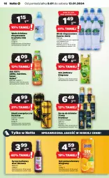 Gazetka promocyjna Netto - Artykuły spożywcze - Gazetka - ważna od 13.01 do 13.01.2024 - strona 16 - produkty: Sok pomarańczowy, Sok, Napój energetyczny, Zdrowie, LANA, Sok jabłkowy, Syrop, Woda niegazowana, Kubuś, Woda, Napój