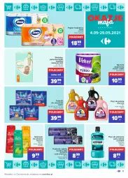 Gazetka promocyjna Carrefour - Gazetka Okazje Maja - Gazetka - ważna od 29.05 do 29.05.2021 - strona 11 - produkty: Płyn do prania, Fructis, Płyn do płukania jamy ustnej, Listerine, Pampers, Papier, Finish, Pieluchy, Tablet, Majtki, Pasta do zębów, Papier toaletowy, Velvet, Woolite, Płyn do płukania, Ręcznik, Szampon, Pieluchomajtki, Zmywarki, Tabletki do zmywarki, Blend-a-Med