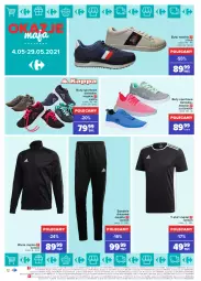 Gazetka promocyjna Carrefour - Gazetka Okazje Maja - Gazetka - ważna od 29.05 do 29.05.2021 - strona 12 - produkty: Sos, Por, Gry, Buty, T-shirt, Adidas, Dres, Sport, Spodnie, Bluza, Spodnie dresowe