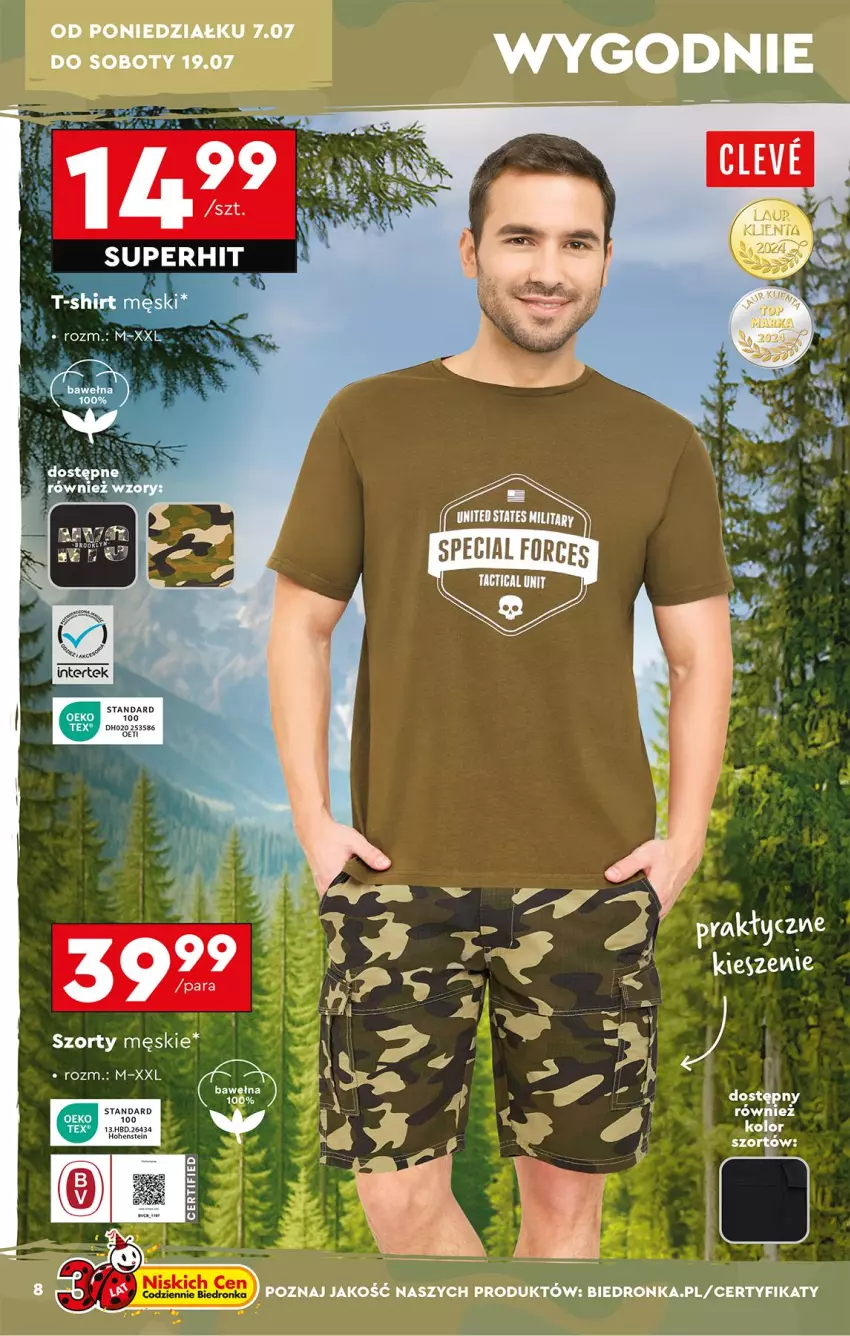 Gazetka promocyjna Biedronka - Okazje Tygodnia - ważna 07.07 do 19.07.2025 - strona 10 - produkty: Szorty, Wełna