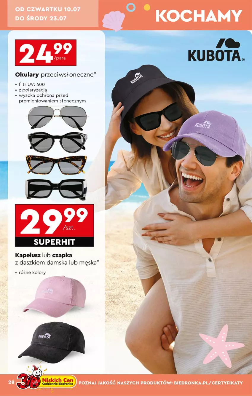 Gazetka promocyjna Biedronka - Okazje Tygodnia - ważna 07.07 do 19.07.2025 - strona 30 - produkty: Czapka, Sok