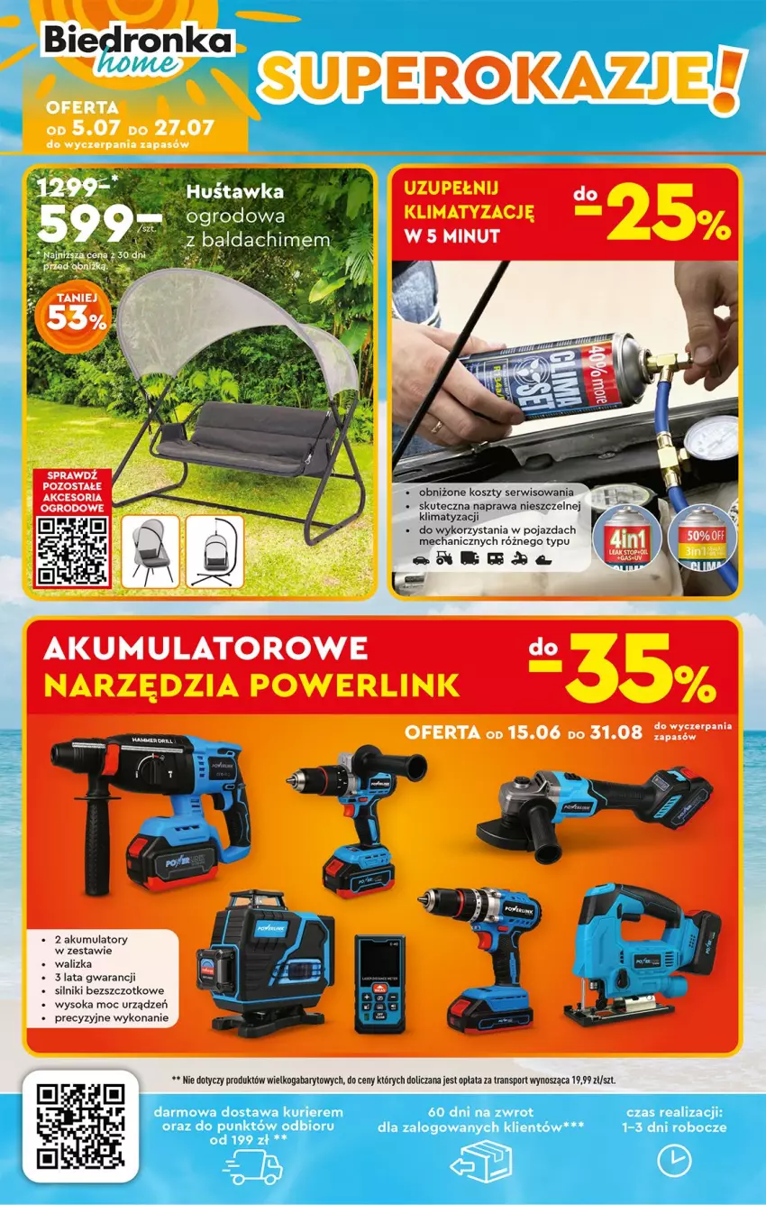 Gazetka promocyjna Biedronka - Okazje Tygodnia - ważna 07.07 do 19.07.2025 - strona 44 - produkty: Akumulator, Kosz, Pojazd, Ser, Sok, Walizka
