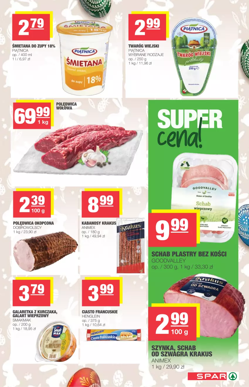 Gazetka promocyjna Spar - Eurospar - ważna 31.03 do 03.04.2021 - strona 3 - produkty: Ciasto francuskie, Gala, Galaretka, Kabanos, Krakus, Kurczak, Piątnica, Polędwica