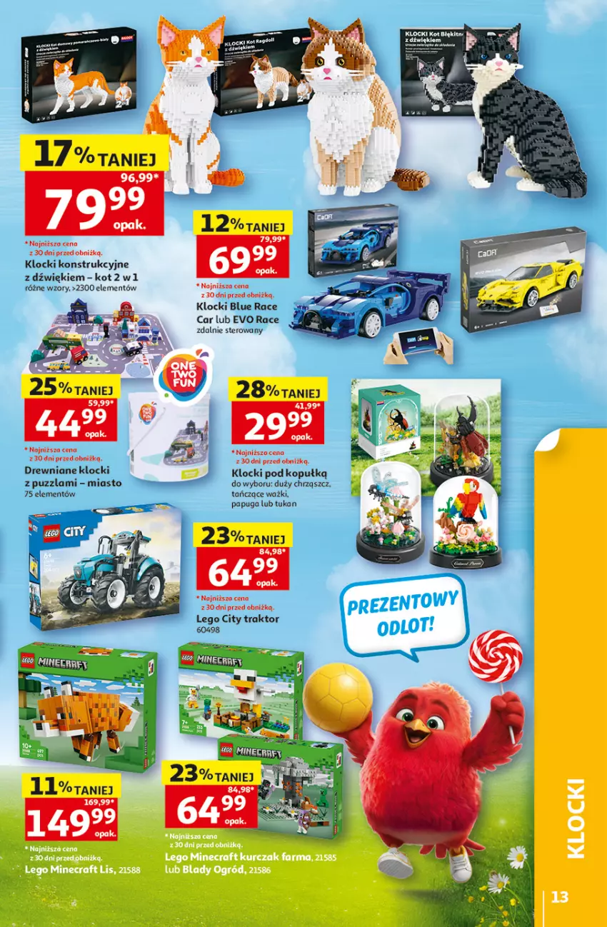 Gazetka promocyjna Auchan - 30 Lat Hipermarket - ważna 28.05 do 03.06.2026 - strona 13 - produkty: Drewniane klocki, Klocki, LEGO, LEGO City, Traktor
