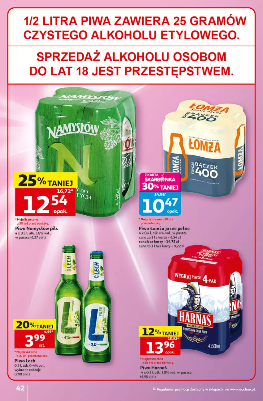 Gazetka promocyjna Auchan - 30 Lat Hipermarket - ważna 28.05 do 03.06.2026 - strona 42 - produkty: Gra, Namysłów, Piwa, Piwo
