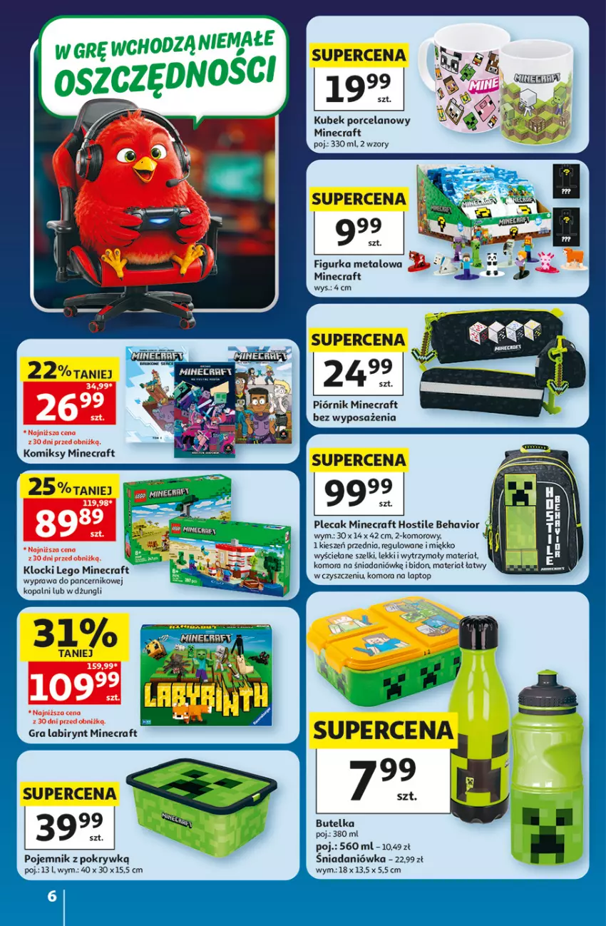 Gazetka promocyjna Auchan - 30 Lat Hipermarket - ważna 28.05 do 03.06.2026 - strona 6 - produkty: Gra, Klocki, Kubek, LEGO, LEGO Minecraft, Minecraft, Piórnik, Plecak, Pojemnik, Pojemnik z pokrywką, Por, Top