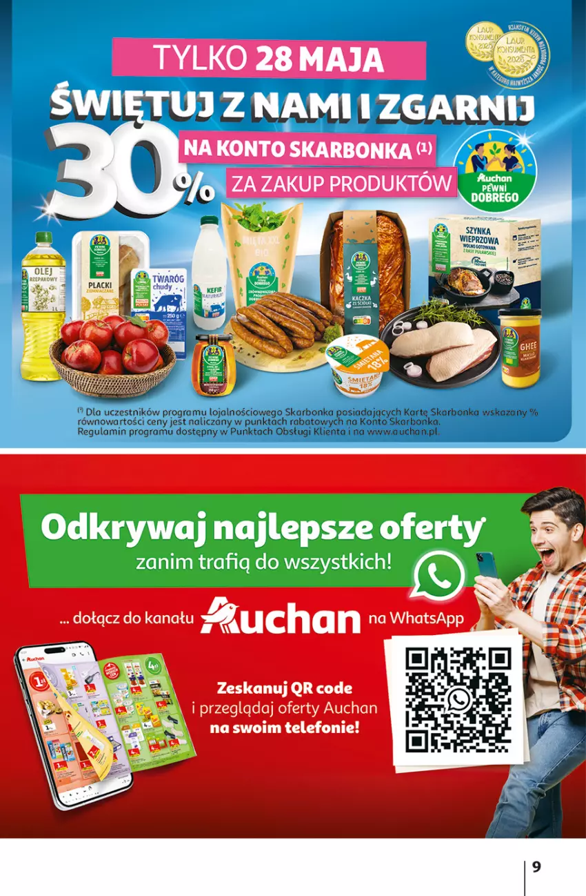 Gazetka promocyjna Auchan - 30 Lat Hipermarket - ważna 28.05 do 03.06.2026 - strona 9 - produkty: Gra, Lack, Telefon, Twaróg