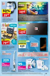 Gazetka promocyjna Auchan - 30 Lat Hipermarket - Gazetka - ważna od 03.06 do 03.06.2026 - strona 53 - produkty: LED TV, Dzbanek filtrujący, Odkurzacz, Por, Pur, Gra, Dzbanek, Philips, Brit, Czajnik, Szczotka, Silan, Bateria, Brita, Grill, Obraz, Smartfon, Intel, Akumulator