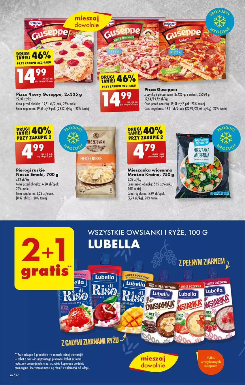 Gazetka promocyjna Biedronka - Od poniedzialku - ważna 21.08 do 26.08.2023 - strona 26 - produkty: Piec, Pieczarka, Pierogi, Pizza, Por, Rama, Salami, Ser, Tran