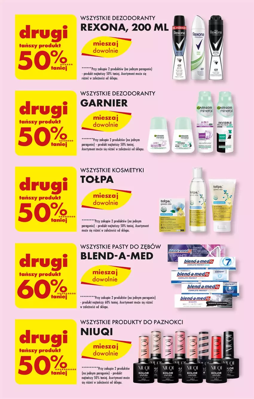 Gazetka promocyjna Biedronka - Od poniedzialku - ważna 21.08 do 26.08.2023 - strona 41 - produkty: Blend-a-Med, Dezodorant, Garnier, HP, Niuqi, Rexona, Tołpa