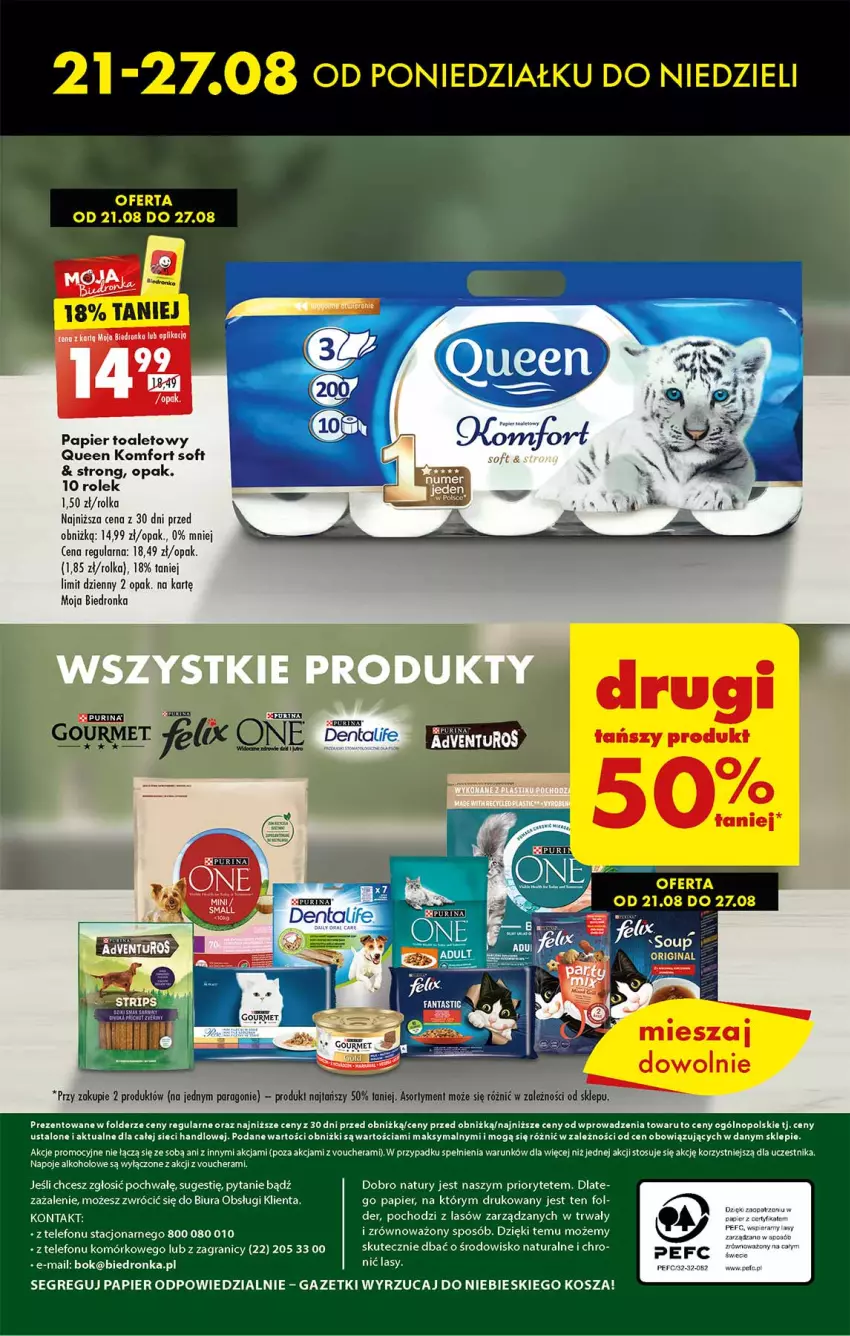 Gazetka promocyjna Biedronka - Od poniedzialku - ważna 21.08 do 26.08.2023 - strona 48 - produkty: Gra, Kosz, Napoje, Papier, Papier toaletowy, Telefon