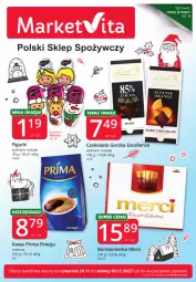 Gazetka promocyjna Market Vita - Gazetka promocyjna – Marketvita - Gazetka - ważna od 03.12 do 03.12.2022 - strona 1 - produkty: Kawa, Tera, Czekolada, Prima, Czekolada gorzka, Merci, Lindt