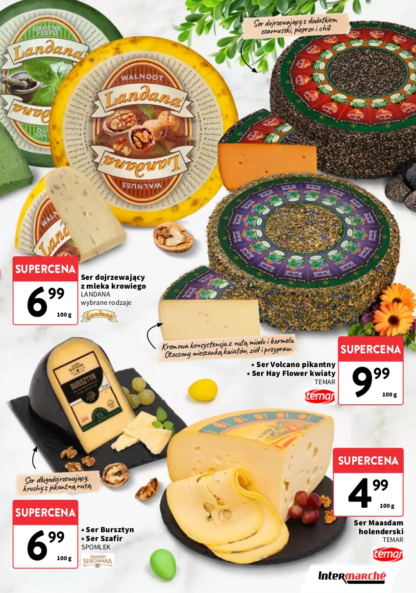 Gazetka promocyjna Intermarche - Katalog Delikatesy - ważna 26.03 do 07.04.2026 - strona 5 - produkty: Bursztyn, Maasdam, Pieprz, Ser, Ser długodojrzewający