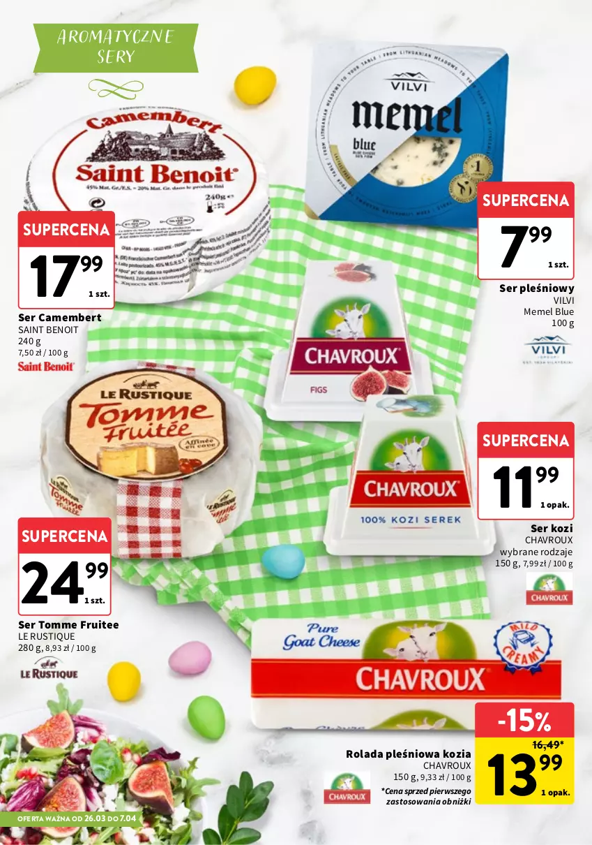 Gazetka promocyjna Intermarche - Katalog Delikatesy - ważna 26.03 do 07.04.2026 - strona 6 - produkty: Camembert, Rolada, Rust, Ser, Ser kozi, Ser pleśniowy