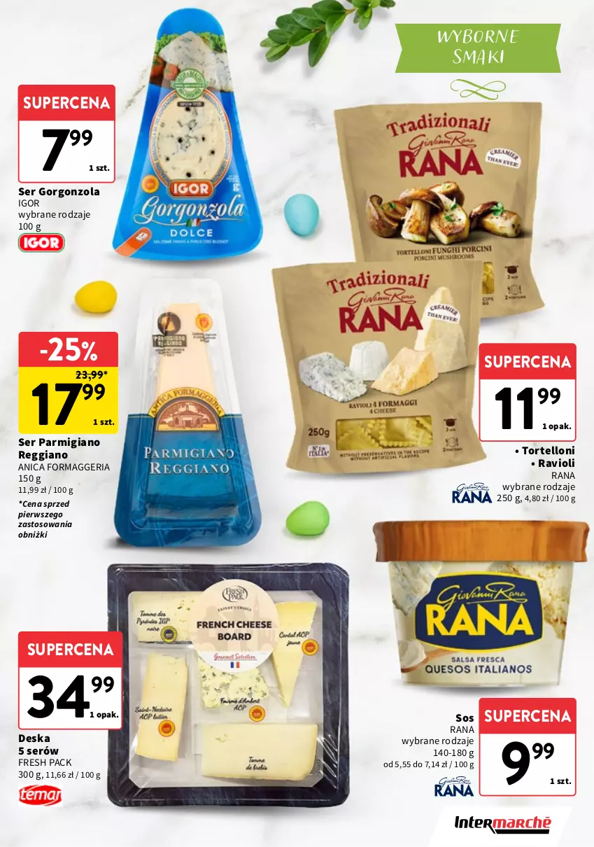 Gazetka promocyjna Intermarche - Katalog Delikatesy - ważna 26.03 do 07.04.2026 - strona 7 - produkty: Gorgonzola, Ser, Sos, Tortelloni