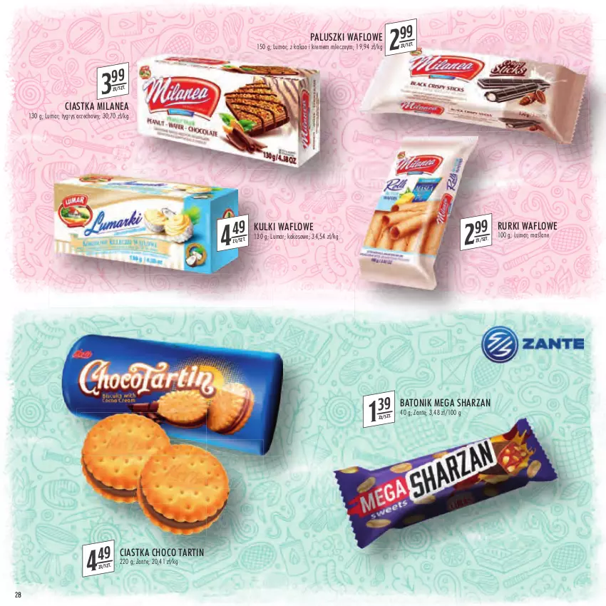 Gazetka promocyjna Stokrotka - Katalog Szkoła - ważna 11.08 do 31.08.2022 - strona 28 - produkty: Baton, Ciastka, Gry, Kakao, Kokos, Rurki, Tonik