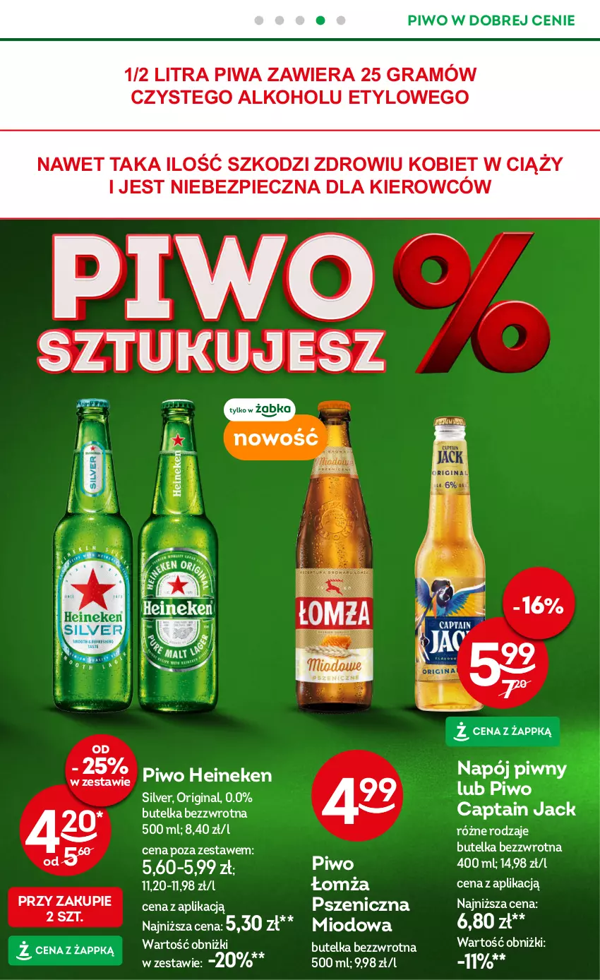 Gazetka promocyjna Żabka - ważna 05.11 do 18.11.2025 - strona 35 - produkty: Captain Jack, Gin, Gra, Heineken, Napój, Piec, Piwa, Piwo