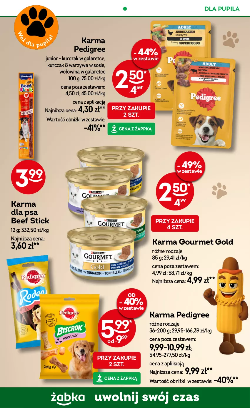 Gazetka promocyjna Żabka - ważna 05.11 do 18.11.2025 - strona 73 - produkty: Gala, Gourmet Gold, Kurczak, Pedigree, Sos, Warzywa, Wołowina