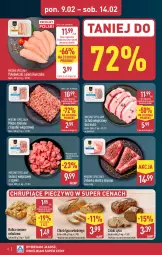 Gazetka promocyjna Aldi - Pełna oferta - Gazetka - ważna od 14.02 do 14.02.2026 - strona 6 - produkty: Piec, Kurczak, Mięso mielone, Mięso mielone z łopatki wieprzowej, Ser, Chleb typu włoskiego, Mięsne specjały, Schab wieprzowy, Pieczywo, Owoce, Chleb, Bułka, Mięso