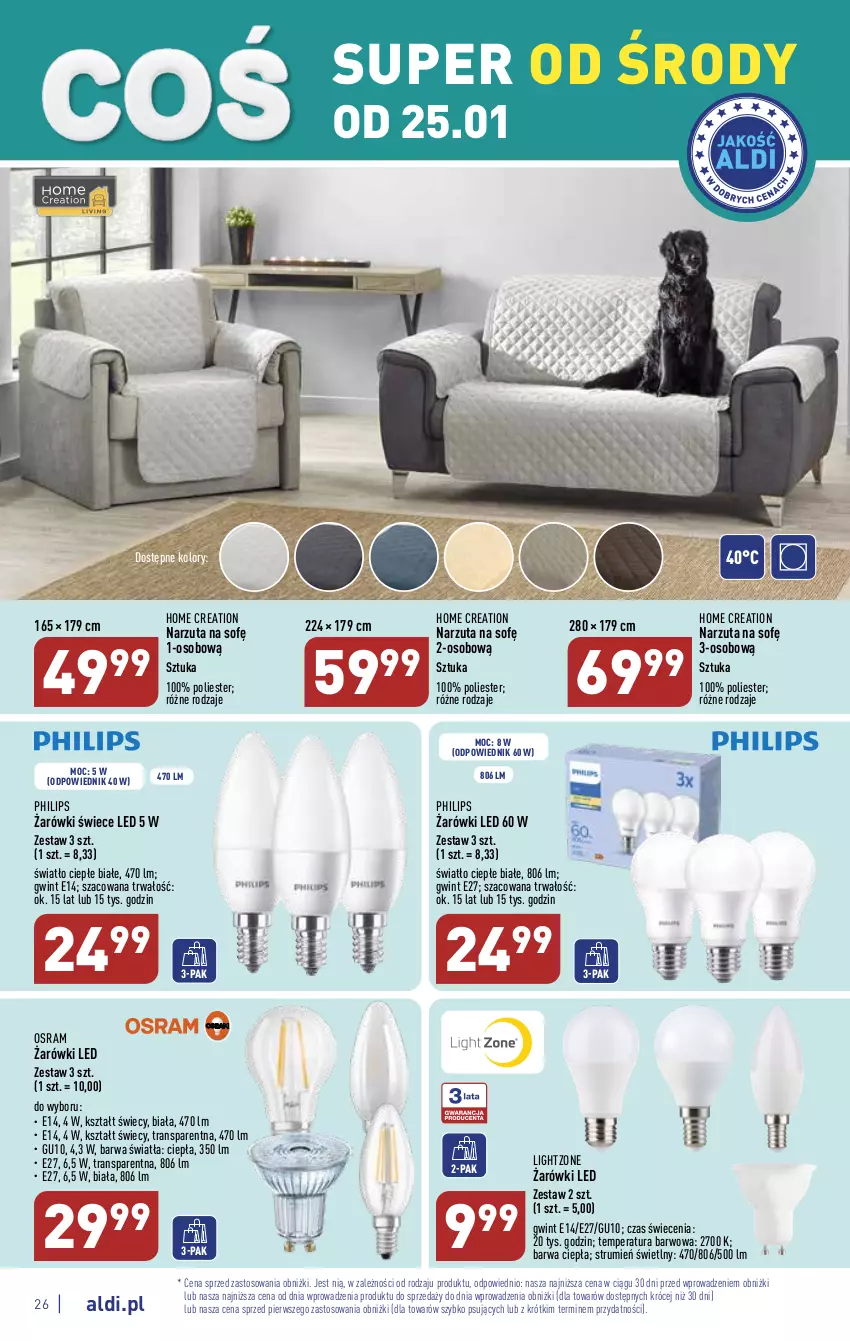 Gazetka promocyjna Aldi - Pełny katalog - ważna 23.01 do 29.01.2023 - strona 26 - produkty: Narzuta, Philips, Rum, Tran