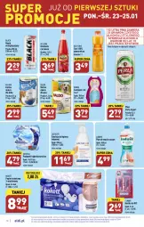 Gazetka promocyjna Aldi - Pełny katalog - Gazetka - ważna od 29.01 do 29.01.2023 - strona 10 - produkty: Piwa, Piwo, Ludwik, Emulsja, Sok, Por, Gra, Do mycia naczyń, Papier, Lactacyd, Clin, Płyn do mycia naczyń, Papier toaletowy, Lack, Perła, Oranżada, Hellena, Kostka do wc, Szampon, Podpaski, Płyn do mycia, Napój