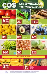 Gazetka promocyjna Aldi - Pełny katalog - Gazetka - ważna od 29.01 do 29.01.2023 - strona 2 - produkty: Banany, Cebula, Cytryny, Sałat, Winogrona, Wino, Pomidory, Imbir