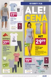 Gazetka promocyjna Aldi - Od Środy i Soboty - Gazetka - ważna od 19.06 do 19.06.2021 - strona 8 - produkty: Gin, Stringi, Majtki, Kawa, T-shirt, Wełna, Legginsy, Sukienka, Tunika, Queentex, Fa