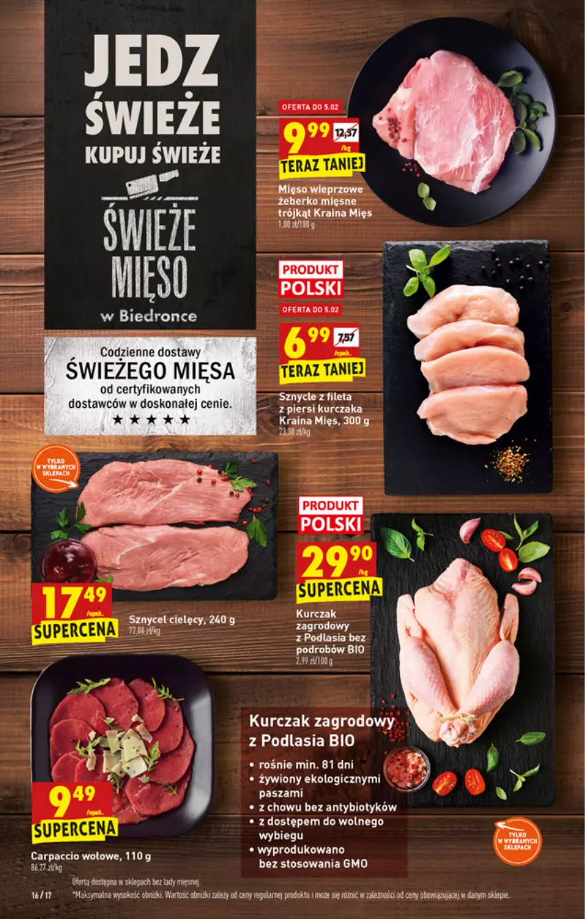 Gazetka promocyjna Biedronka - W tym tygodniu - ważna 03.02 do 09.02.2022 - strona 16 - produkty: Carpaccio, Kurczak, Sok, Tera