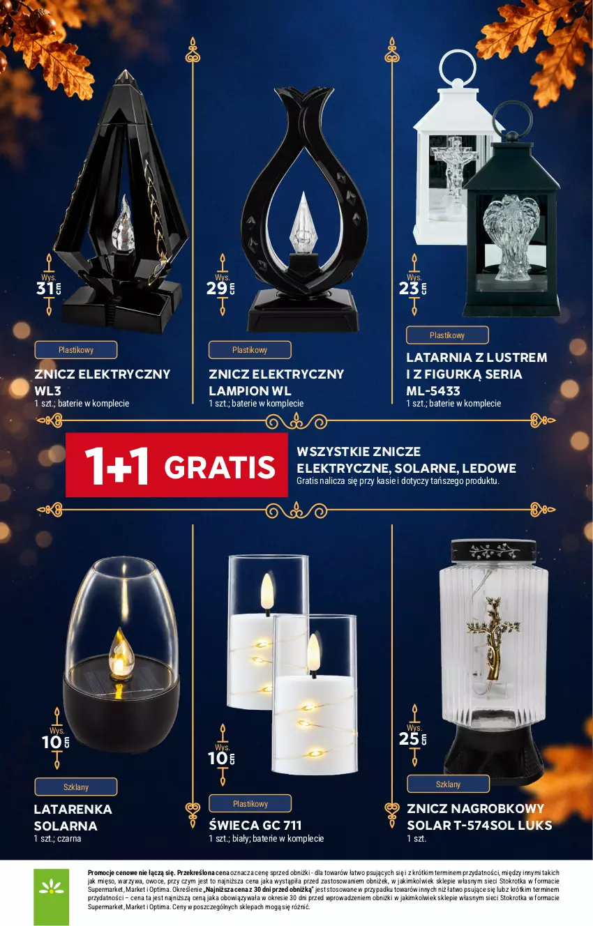 Gazetka promocyjna Stokrotka - Katalog Znicze - ważna 15.10 do 04.11.2026 - strona 7 - produkty: Gra, Lampion, Latarenka, Latarnia, Mięso, Optima, Owoce, Ser, Warzywa, Znicz