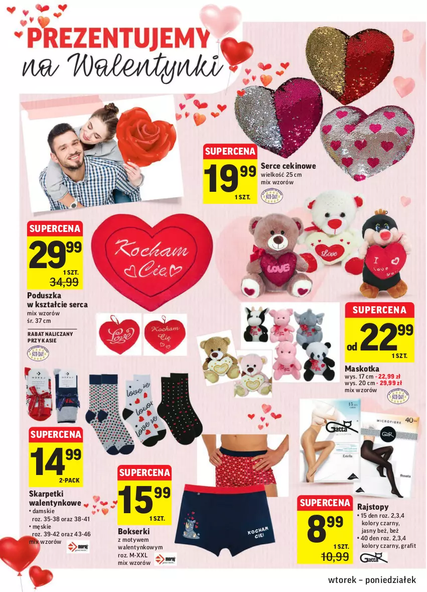 Gazetka promocyjna Intermarche - Gazetka promocyjna - ważna 08.02 do 14.02.2022 - strona 10 - produkty: Bokserki, Gra, Karp, Poduszka, Rajstopy, Ser, Skarpetki, Top