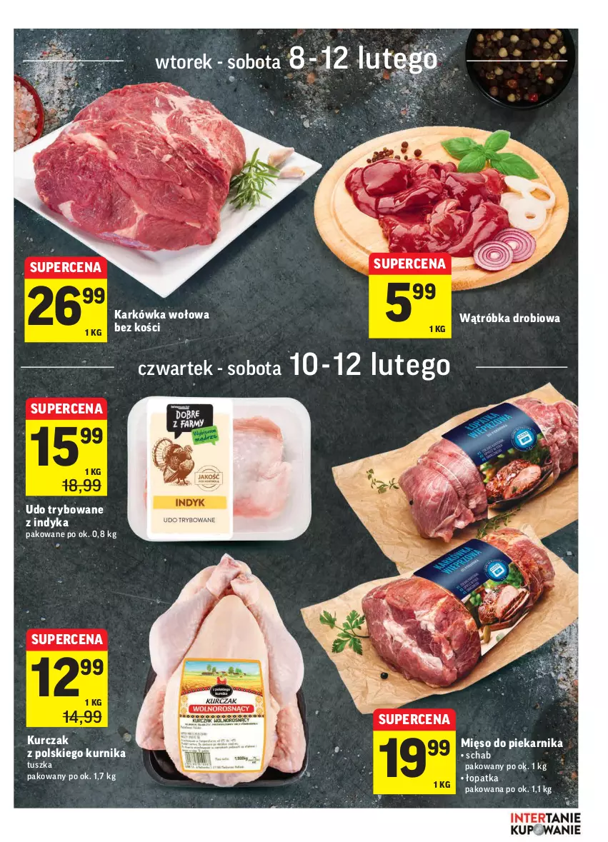 Gazetka promocyjna Intermarche - Gazetka promocyjna - ważna 08.02 do 14.02.2022 - strona 17 - produkty: Kurczak, Mięso, Piekarnik, Tusz