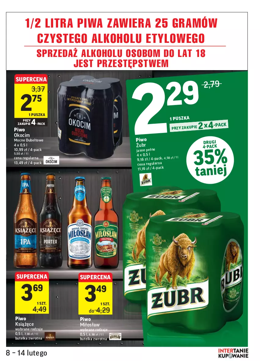 Gazetka promocyjna Intermarche - Gazetka promocyjna - ważna 08.02 do 14.02.2022 - strona 33 - produkty: Gra, Koc, Książęce, Okocim, Piwa, Piwo