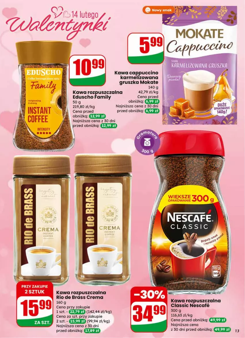 Gazetka promocyjna Dino - Gazetka 07 / 2026 - ważna 11.02 do 17.02.2026 - strona 13 - produkty: Cappuccino, Fa, Kawa, Kawa rozpuszczalna