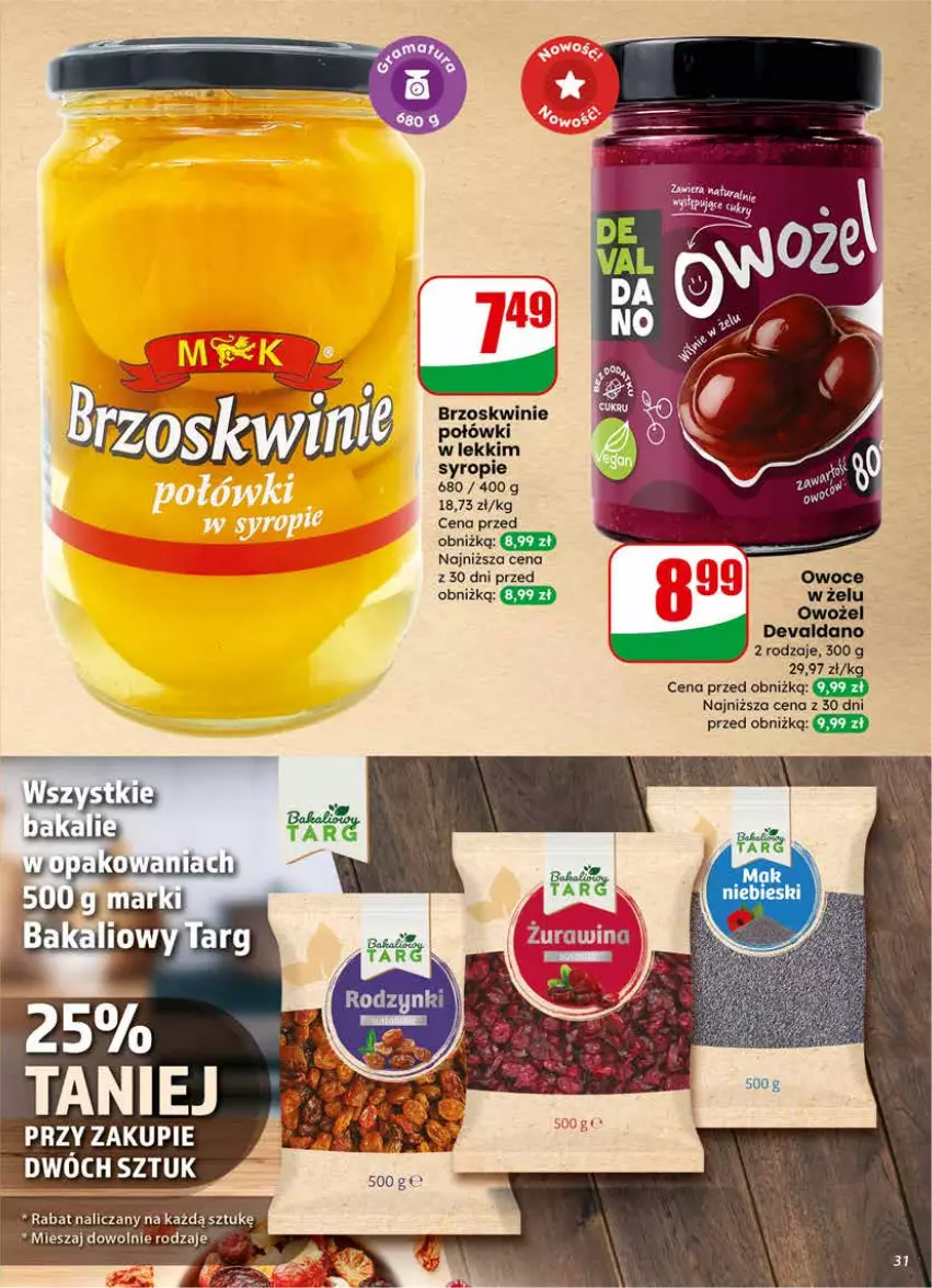 Gazetka promocyjna Dino - Gazetka 07 / 2026 - ważna 11.02 do 17.02.2026 - strona 31 - produkty: Brzoskwinie, Syrop