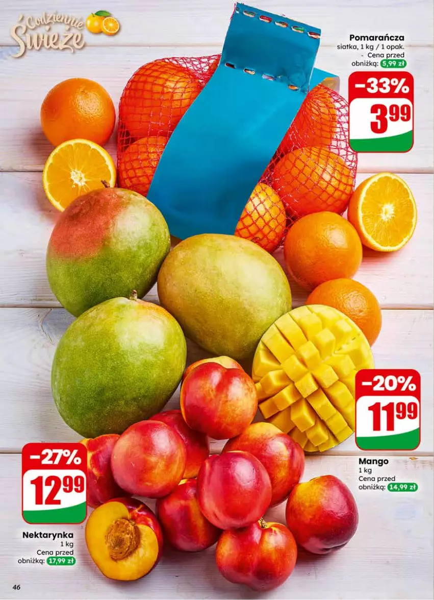 Gazetka promocyjna Dino - Gazetka 07 / 2026 - ważna 11.02 do 17.02.2026 - strona 46 - produkty: Mango, Nektar, Nektarynka, Siatka