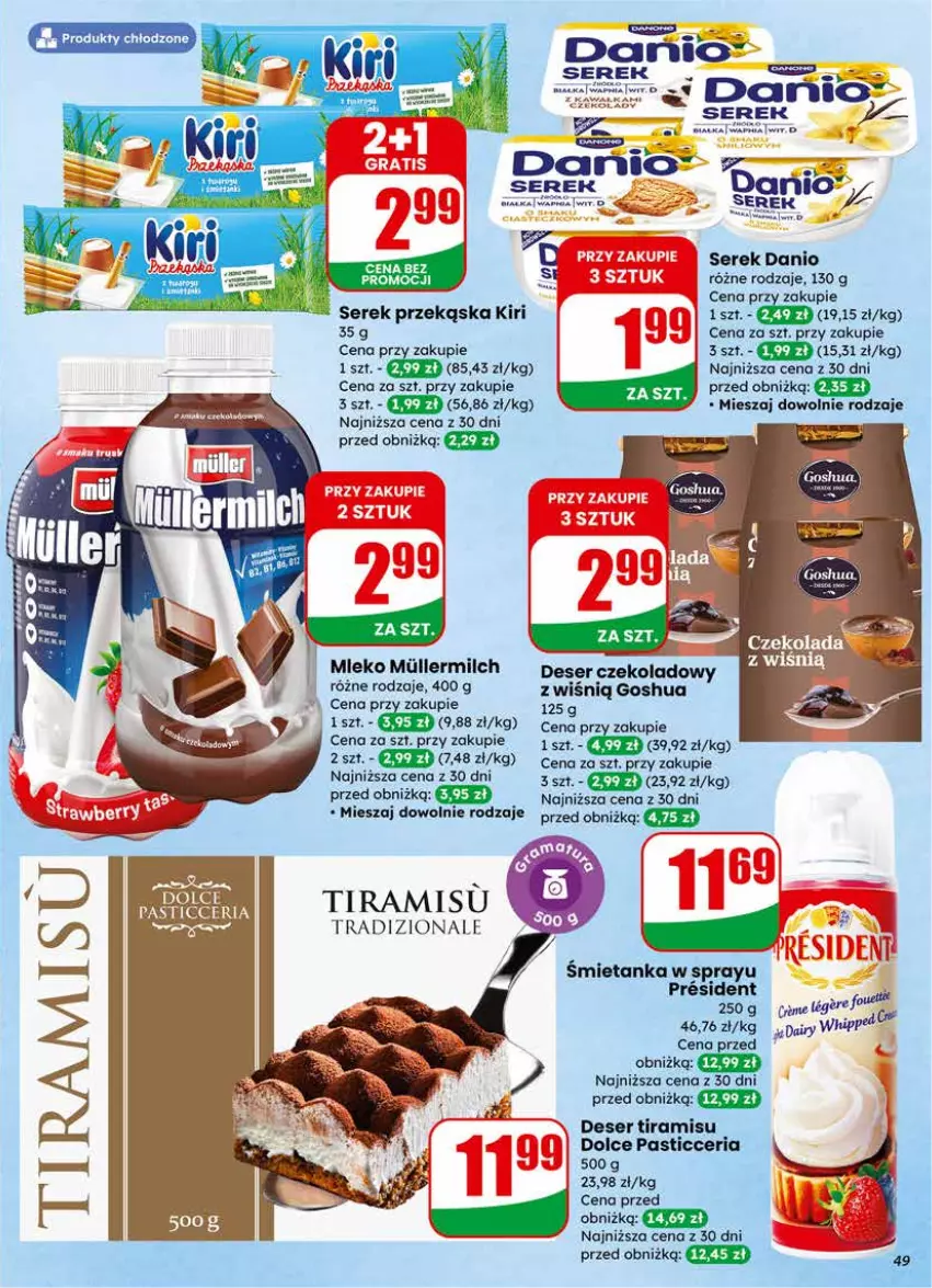 Gazetka promocyjna Dino - Gazetka 07 / 2026 - ważna 11.02 do 17.02.2026 - strona 49 - produkty: Danio, Deser, Gosh, HiPP, Mleko, Ser, Serek