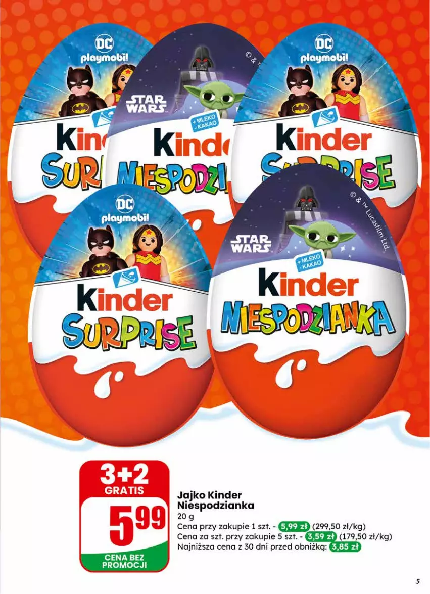 Gazetka promocyjna Dino - Gazetka 07 / 2026 - ważna 11.02 do 17.02.2026 - strona 5 - produkty: Kinder