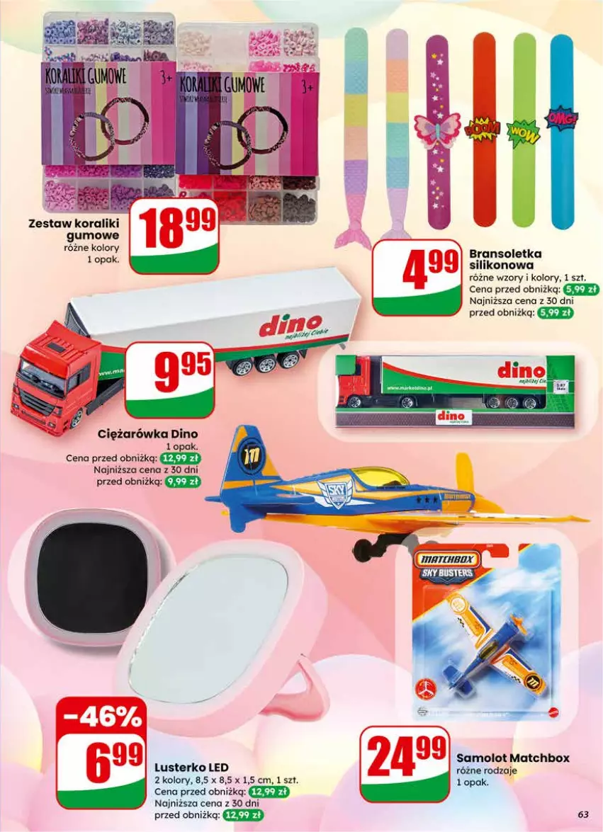 Gazetka promocyjna Dino - Gazetka 07 / 2026 - ważna 11.02 do 17.02.2026 - strona 63 - produkty: Amol, Bransoletka, Samolot