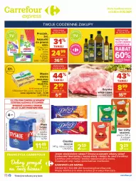Gazetka promocyjna Carrefour - Gazetka Express - Gazetka - ważna od 08.02 do 08.02.2021 - strona 2 - produkty: Piwa, Piwo, Ciastka, Ser, Gra, Szynka wieprzowa, Kosz, Tyskie, Szynka, Delicje, Ariel, Kapsułki do prania, Masło