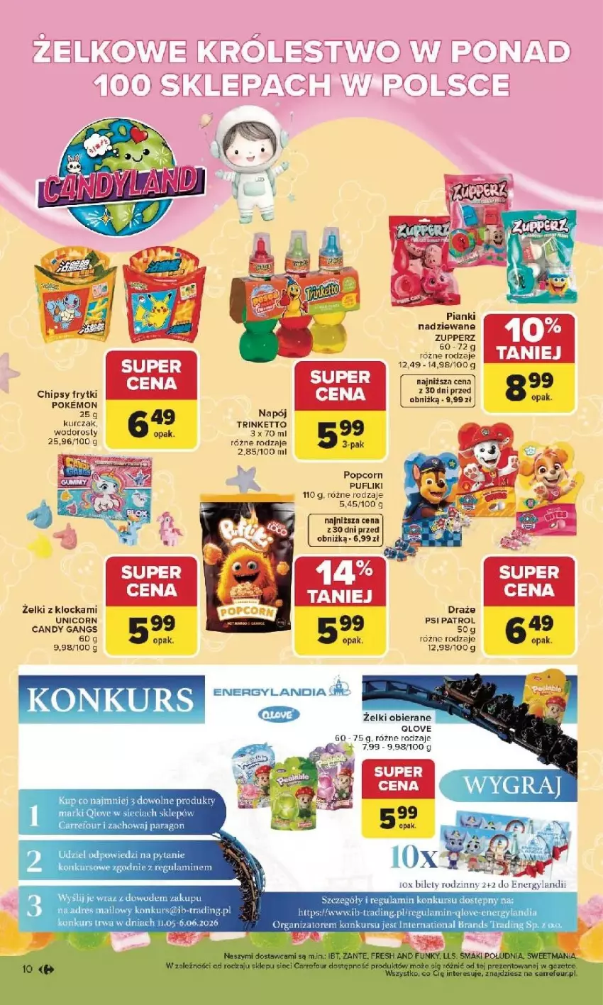 Gazetka promocyjna Carrefour - Gazetka Carrefour, Market od poniedziałku! - ważna 25.05 do 30.05.2026 - strona 12 - produkty: Candy, Chipsy, Fa, Frytki, Kurczak, Popcorn, Psi Patrol